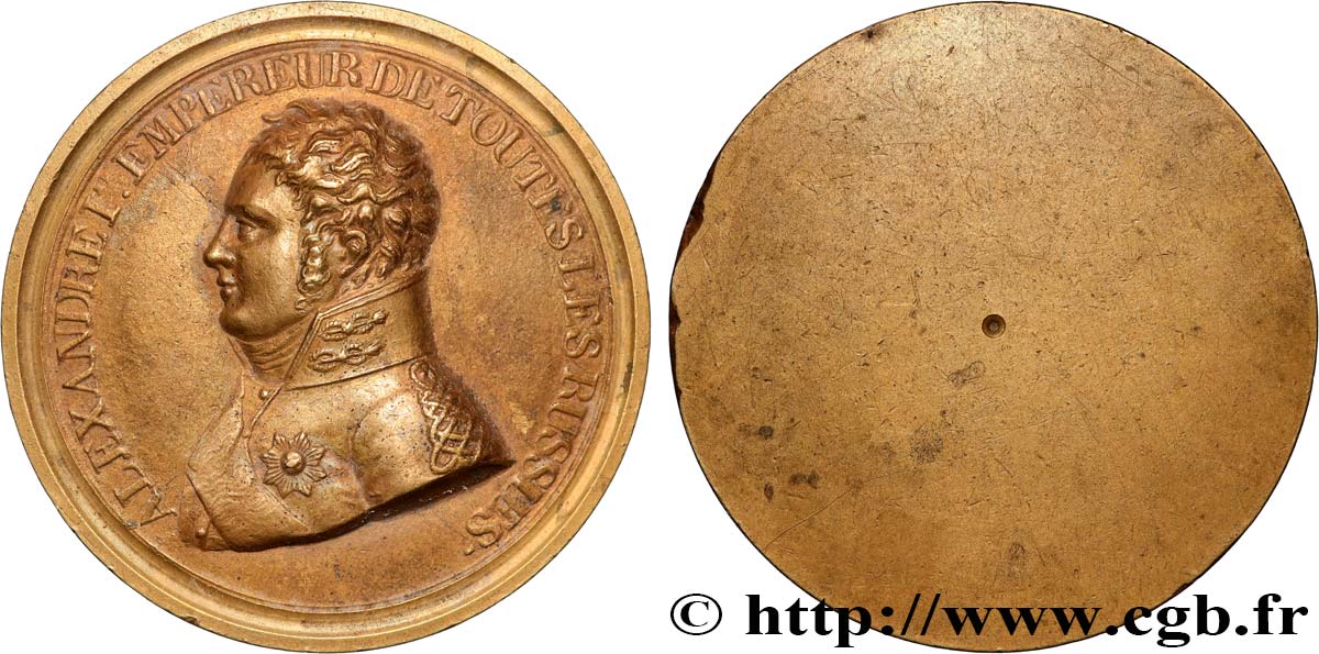 RUSSIE - ALEXANDRE I Médaille, Alexandre Ier, empereur de toutes les Russies TTB+