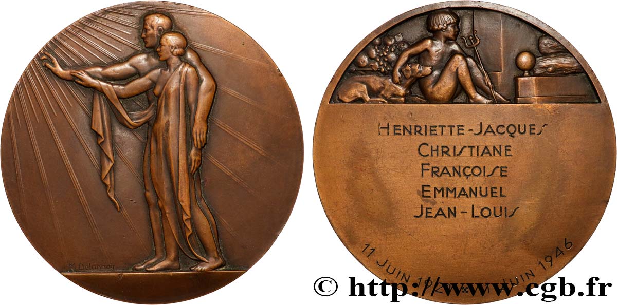 AMOUR ET MARIAGE Médaille, Noces d’argent XF