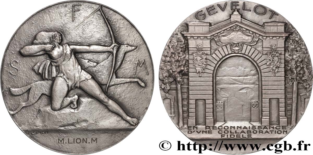 QUINTA REPUBBLICA FRANCESE Médaille, Société française de Munitions, GEVELOT, Souvenir de collaboration SPL