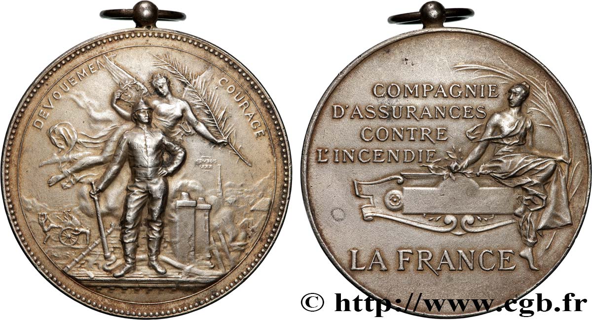 LES ASSURANCES Médaille, Compagnie d’assurances contre l’incendie, La France BB