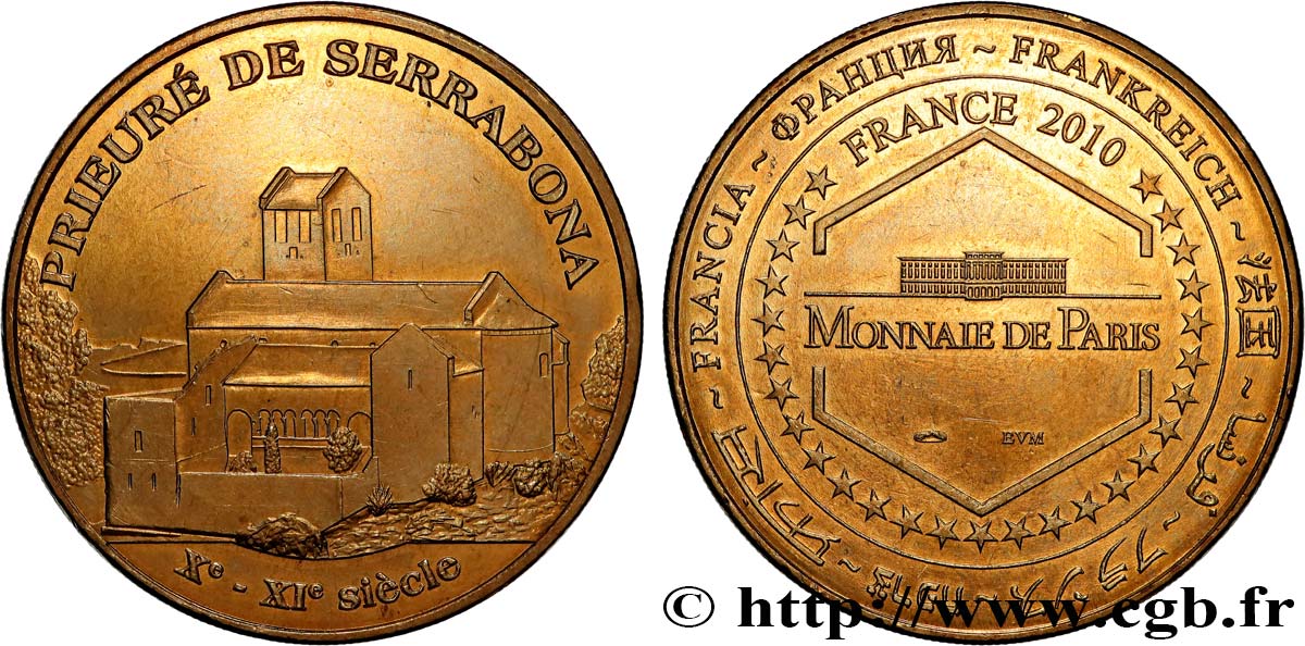 TOURISTIC MEDALS Médaille touristique, Prieuré de Serrabona AU