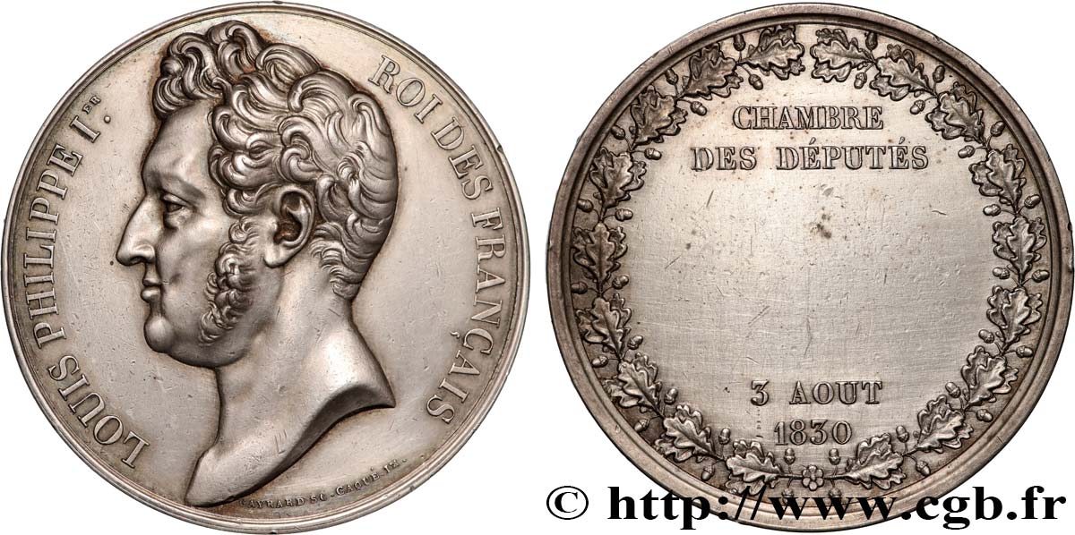 LOUIS-PHILIPPE Ier Médaille parlementaire TTB