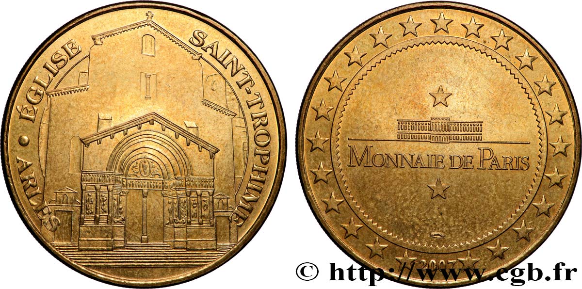 MÉDAILLES TOURISTIQUES Médaille touristique, Eglise Saint-Trophimie, Arles SUP