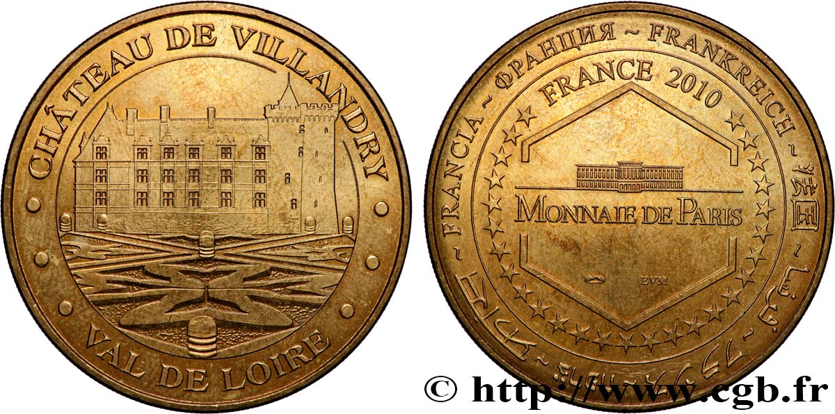 MÉDAILLES TOURISTIQUES Médaille touristique, Château de Villandry TTB+