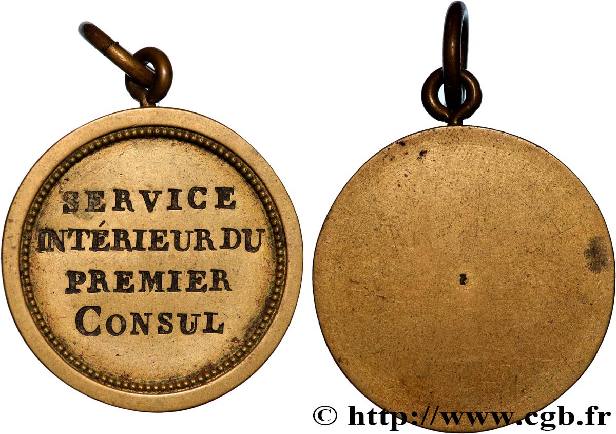 FRANZOSISCHES KONSULAT Médaille, Service intérieur du premier consul SS