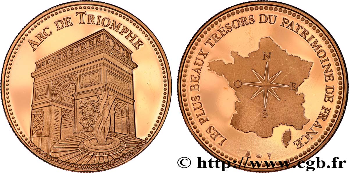 BUILDINGS AND HISTORY Médaille, Arc de Triomphe q.SPL