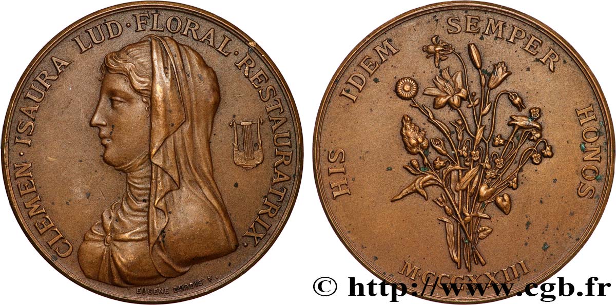 LANGUEDOC TOWNS AND GENTRY Jeux floraux de Toulouse, coin de 1903 fVZ