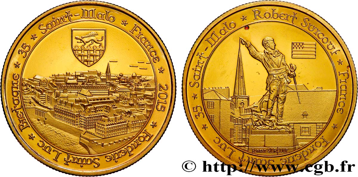MÉDAILLES TOURISTIQUES Médaille touristique, Saint-Malo, Fonderie Saint Luc TTB+