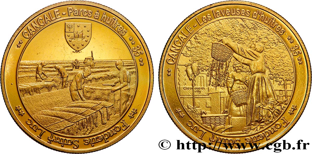 TOURISTIC MEDALS Médaille touristique, Cancales, Fonderie Saint Luc MBC+