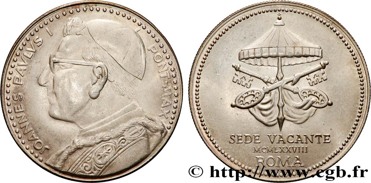 VATICAN AND PAPAL STATES Médaille, Vacance de Vincenzo Pecci  AU