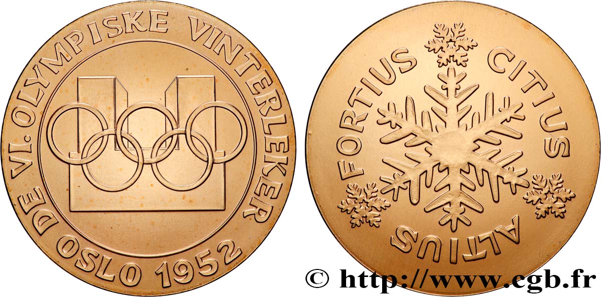 JEUX OLYMPIQUES Médaille, Jeux olympiques d’Oslo SPL