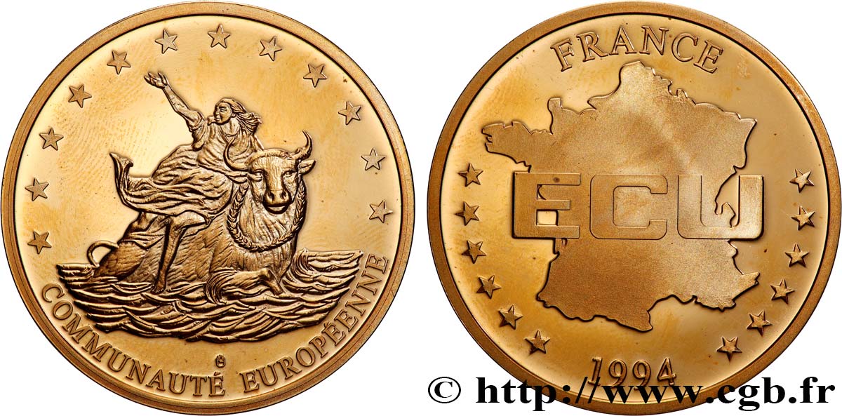 CINQUIÈME RÉPUBLIQUE Médaille, Ecu FRANCE SUP