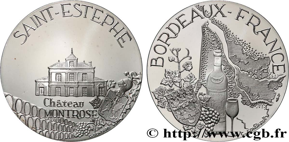 CINQUIÈME RÉPUBLIQUE Médaille, Château Montrose, Saint-Estephe BE