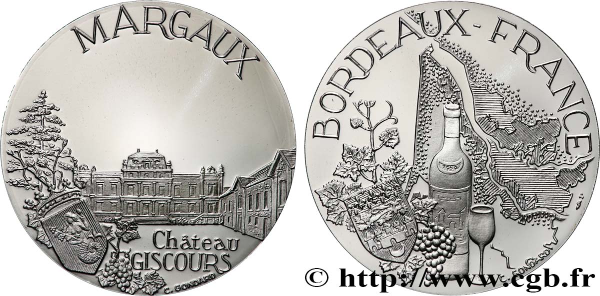 CINQUIÈME RÉPUBLIQUE Médaille, Château Giscours, Margaux BE