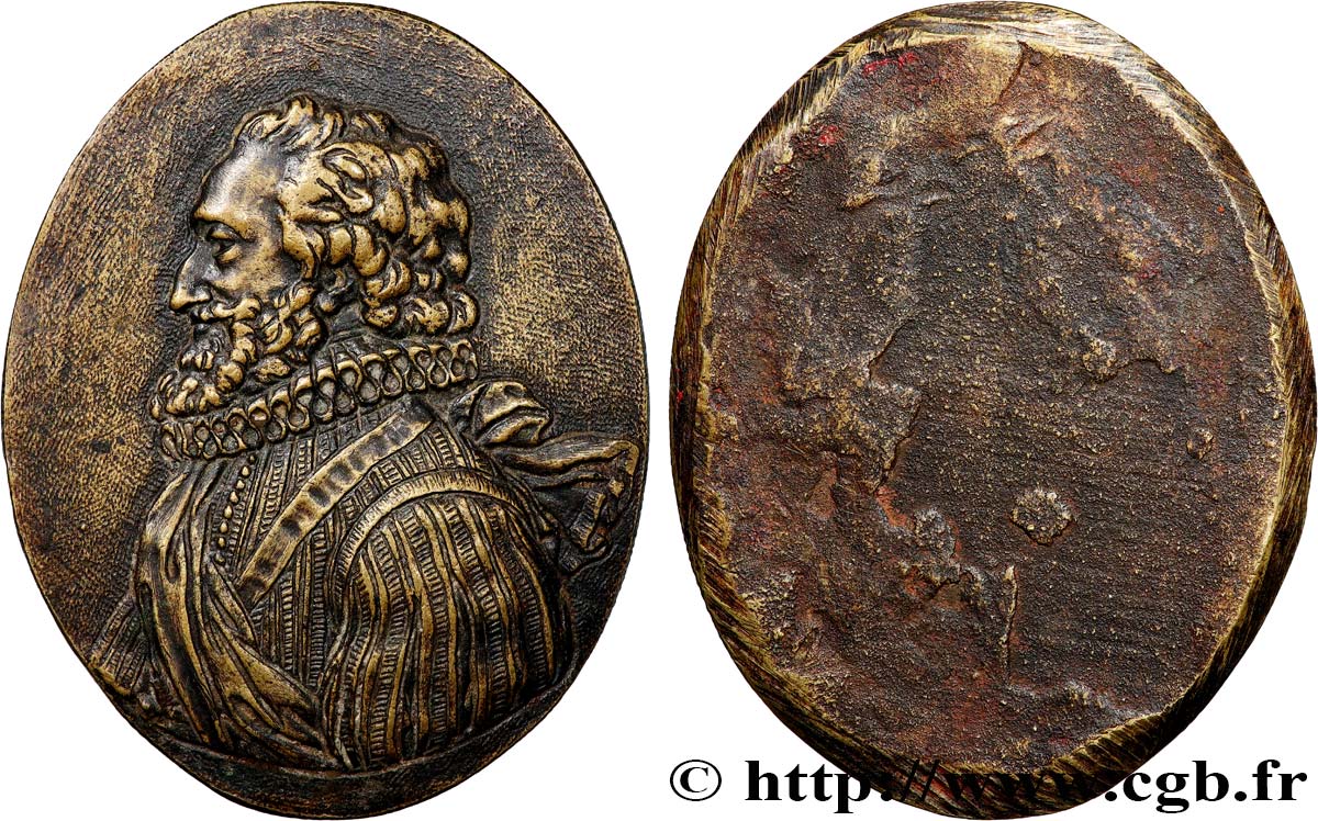 HENRY IV Médaille, Henri IV, tirage uniface BB