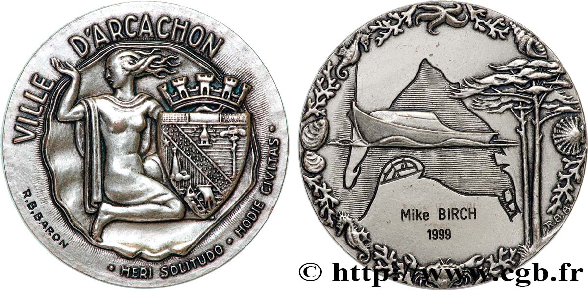 FUNFTE FRANZOSISCHE REPUBLIK Médaille municipale d’Arcachon VZ/fVZ