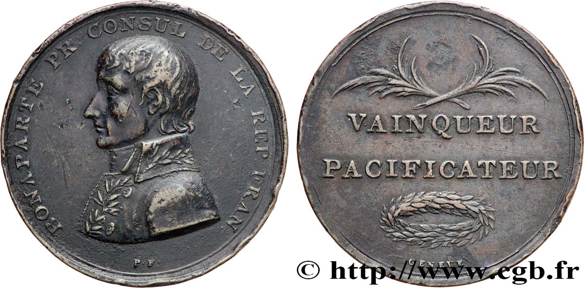 CONSULAT Médaille, Vainqueur pacificateur, Paix de Lunéville VF