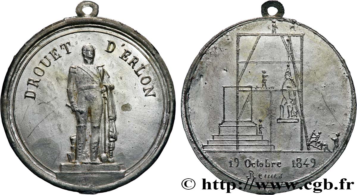 DEUXIÈME RÉPUBLIQUE Médaille, Drouet d’Erlon TTB+