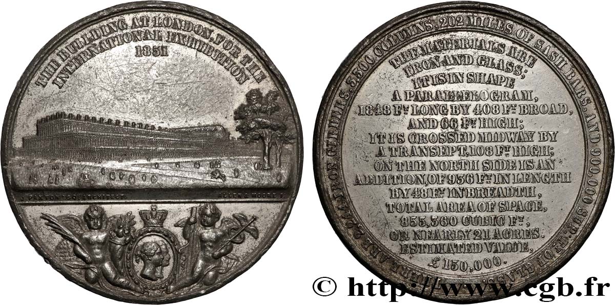 GROßBRITANNIEN - VICTORIA Médaille, Crystal Palace SS/fVZ