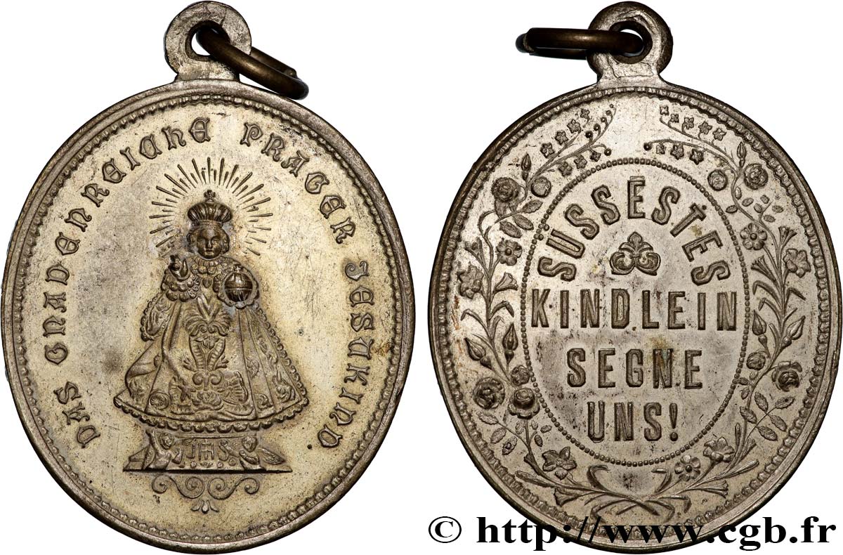 MÉDAILLES RELIGIEUSES Médaille, Enfant Jésus de Prague XF/AU