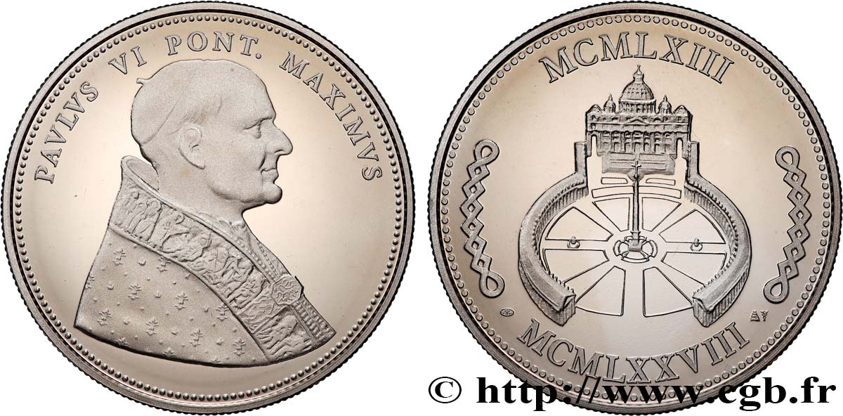 VATICAN ET ÉTATS PONTIFICAUX Médaille, Paul VI BE
