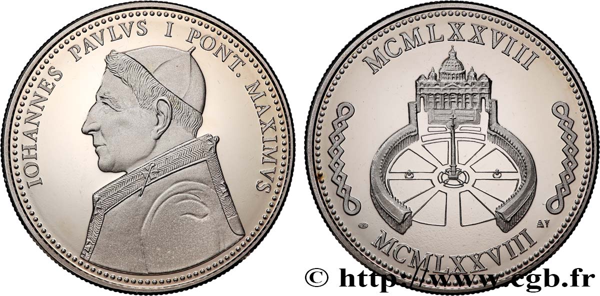 VATICAN ET ÉTATS PONTIFICAUX Médaille, Jean-Paul I BE