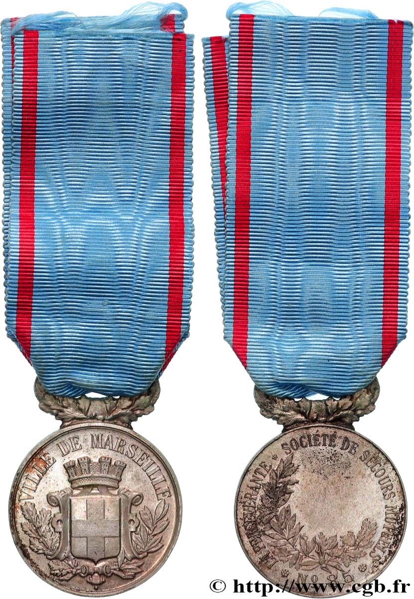 ASSURANCES Médaille, Société de Secours Mutuels, La persévérante SUP/TTB+