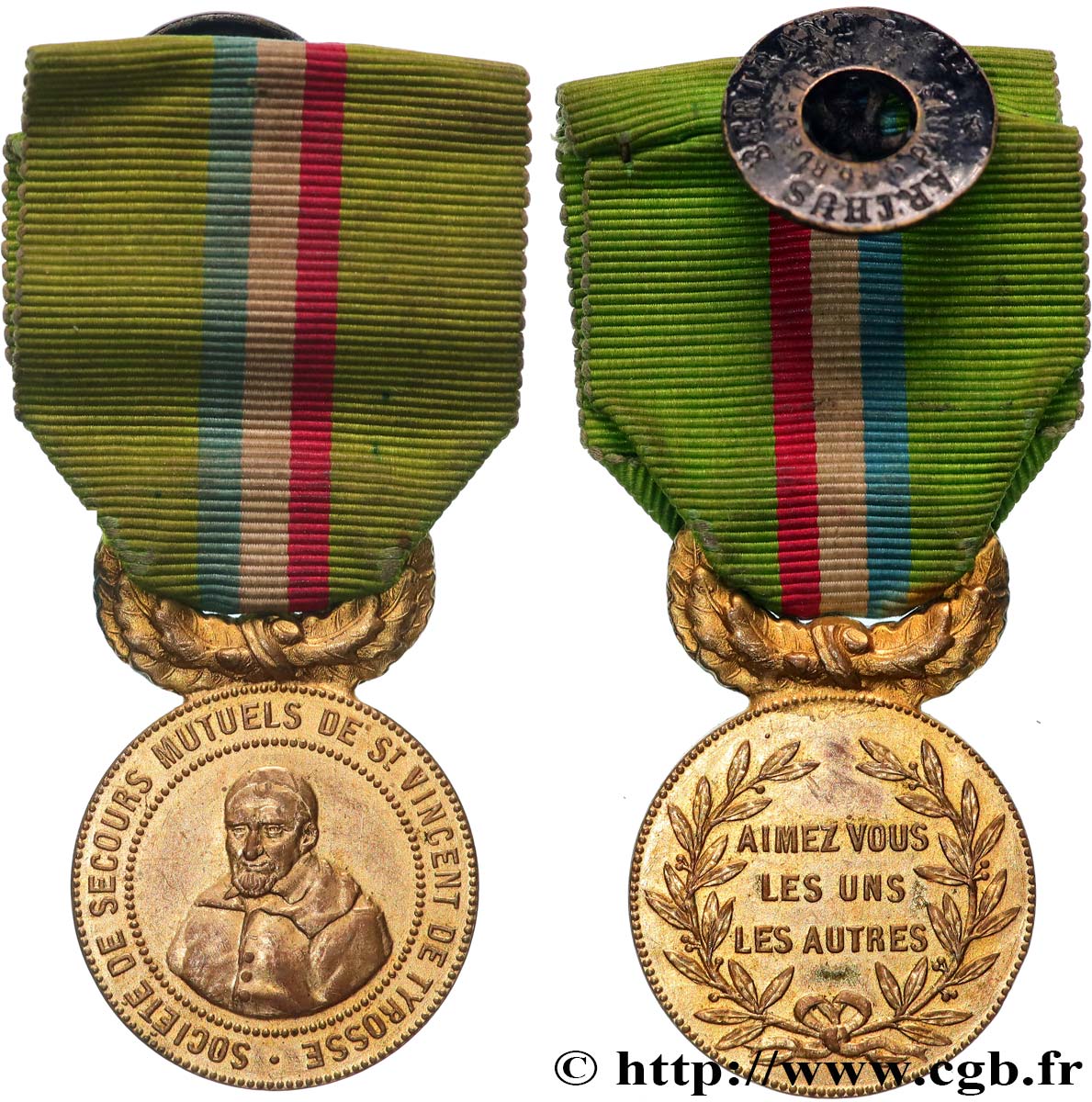 ASSURANCES Médaille, Société de Secours Mutuels, Saint Vincent de Tyrosse TTB+