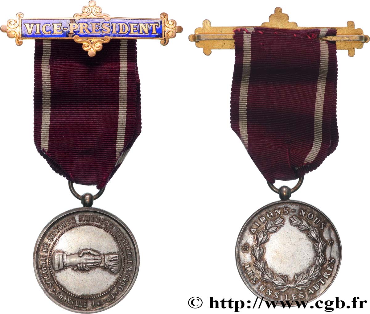 LES ASSURANCES Médaille, Société de Secours Mutuels, Vice-président MBC+