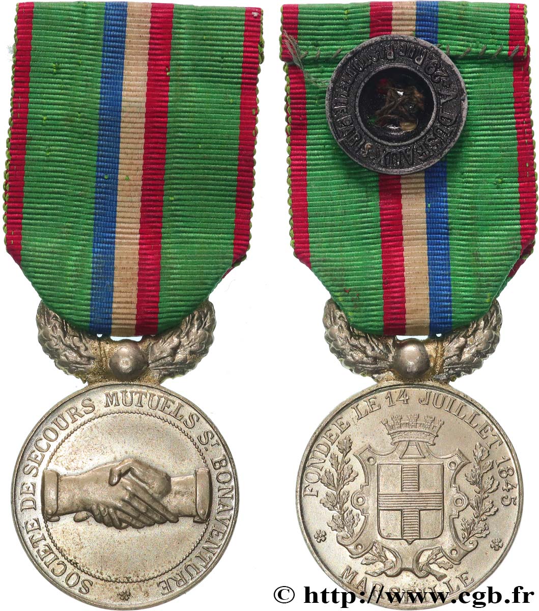 INSURANCES Médaille, Société de Secours Mutuels Saint-Bonaventure AU