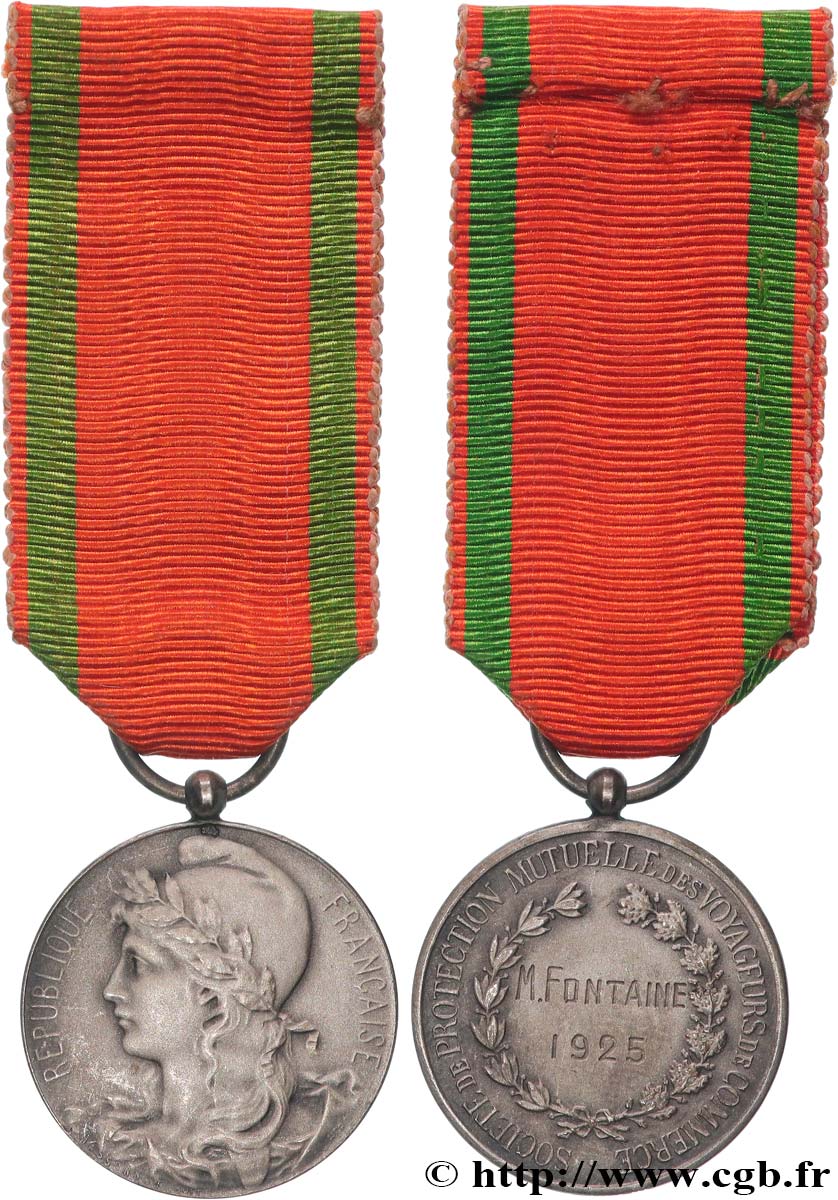 ASSURANCES Médaille, Société de Secours Mutuels, Protection mutuelle des voyageurs de commerce SUP