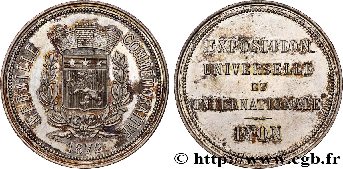 TROISIÈME RÉPUBLIQUE Médaille commémorative, Exposition Universelle Internationale TTB+