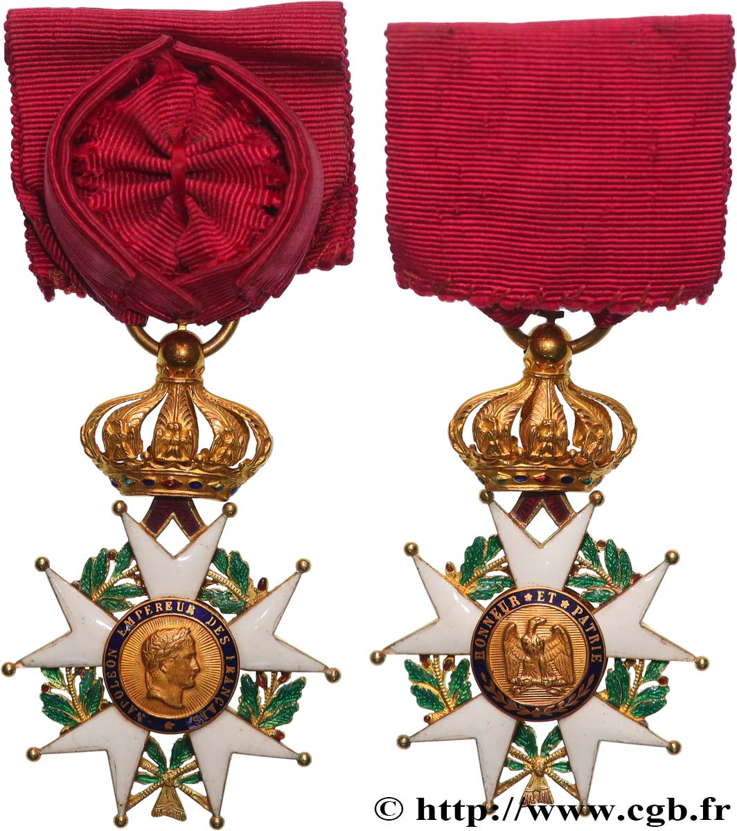 SECOND EMPIRE Médaille, Légion d’honneur, Croix d’officier, modèle second empire AU