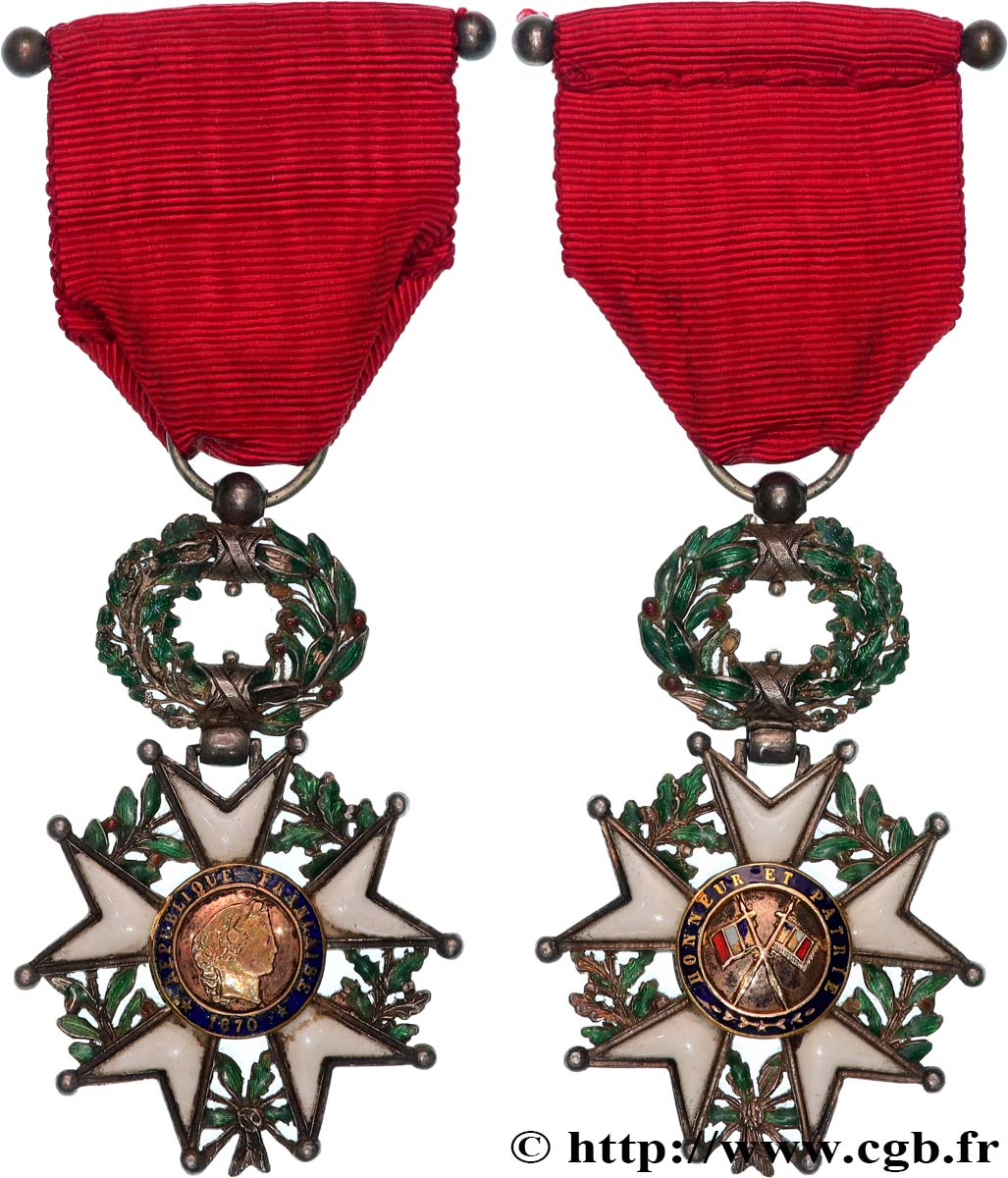 TERZA REPUBBLICA FRANCESE Légion d’Honneur - Chevalier BB