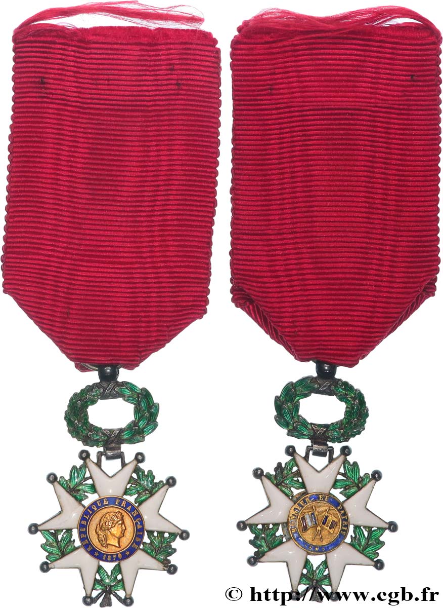 TERCERA REPUBLICA FRANCESA Légion d’Honneur - Chevalier, taille réduite MBC