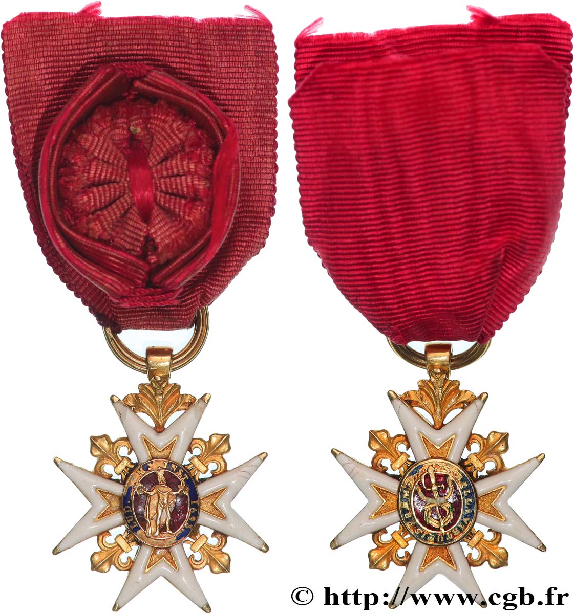 LOUIS XVI Croix de chevalier, Ordre de Saint-Louis, époque Louis XVI MBC
