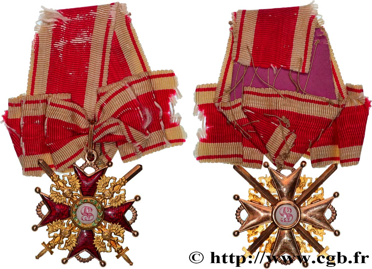 RUSSIE Insigne de chevalier, Ordre de Saint-Stanislas TTB+