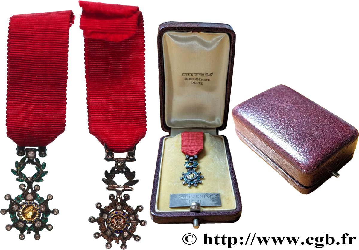 TROISIÈME RÉPUBLIQUE Légion d’Honneur, réduction - Chevalier TTB+