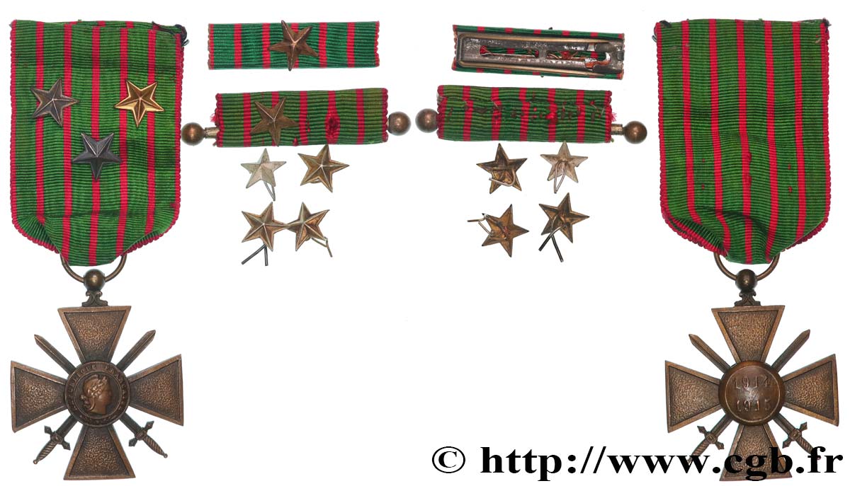 III REPUBLIC Croix de guerre, 1914-1915 AU