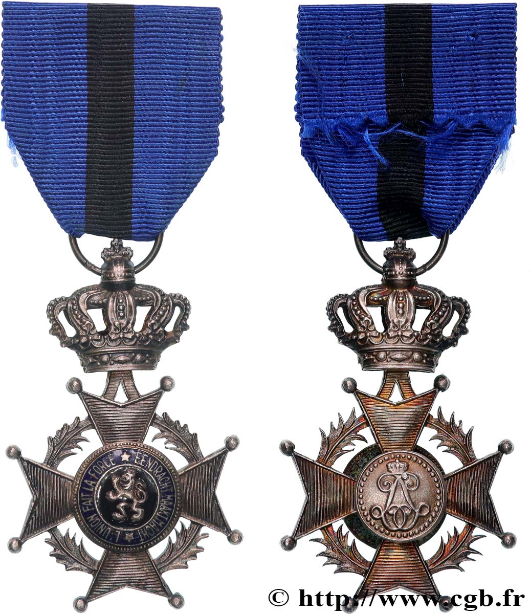 BELGIQUE - ROYAUME DE BELGIQUE - LÉOPOLD II Médaille, Ordre de Léopold II, Chevalier AU