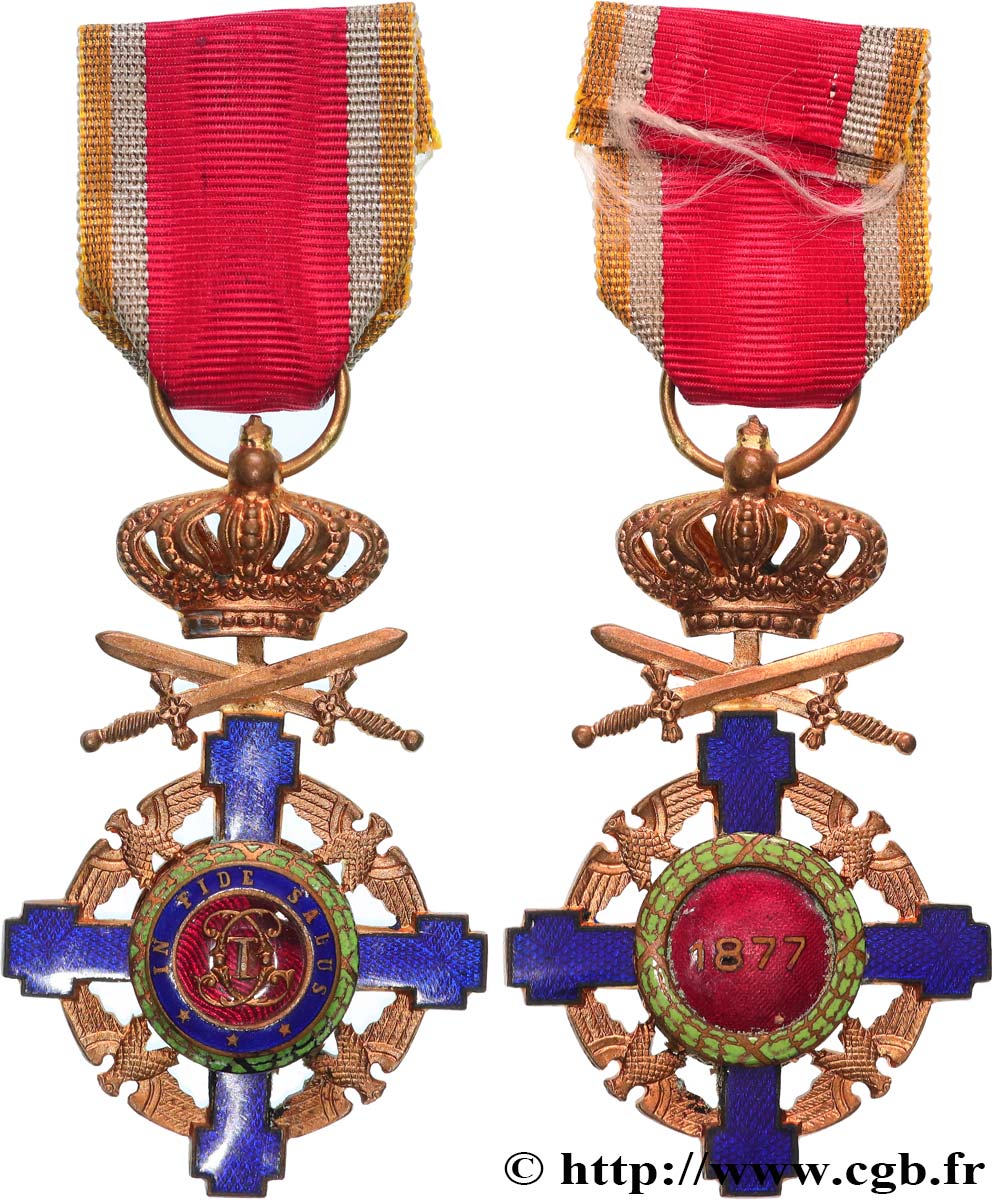 ROMANIA - CHARLES I Médaille, Ordre de l’étoile AU