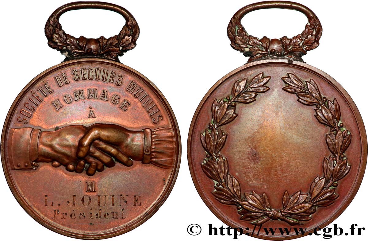 ASSURANCES Médaille, Secours mutuels TTB+