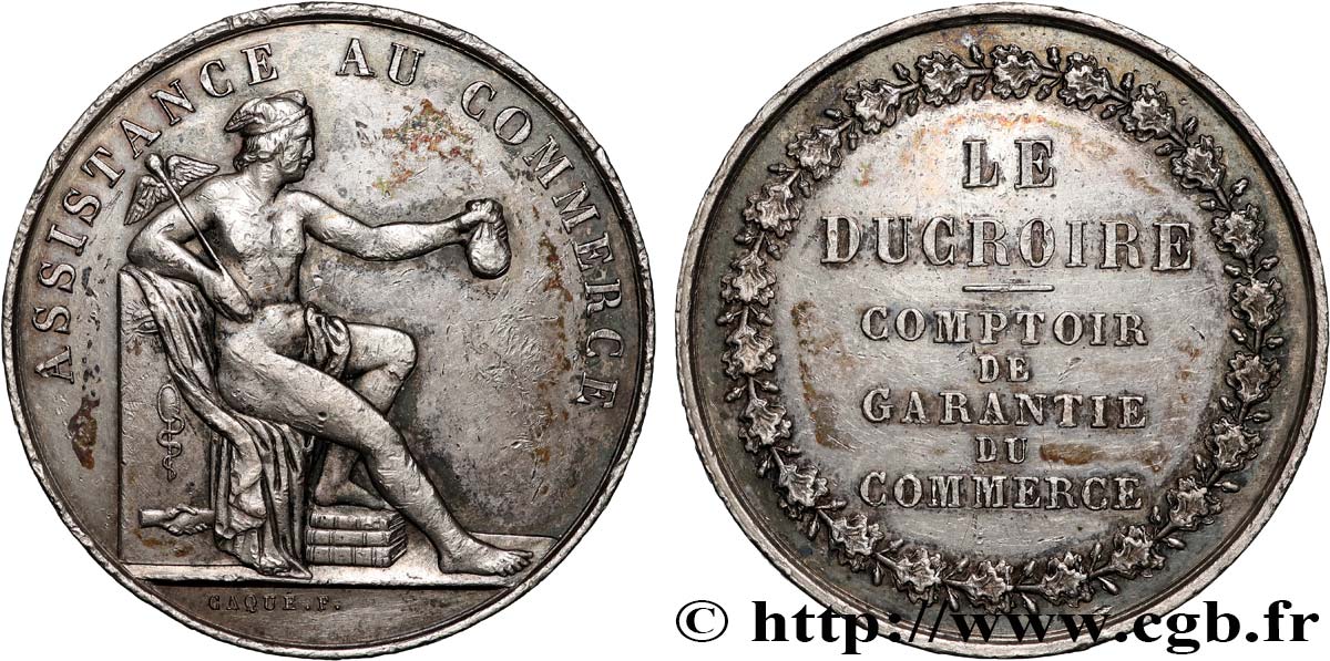 ASSURANCES Médaille, Le Ducroire, Faillites TB+/TTB