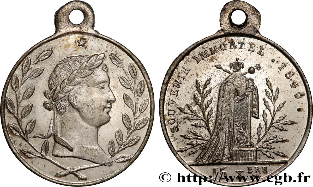 LUIGI FILIPPO I Médaille, Souvenir napoléonien q.SPL