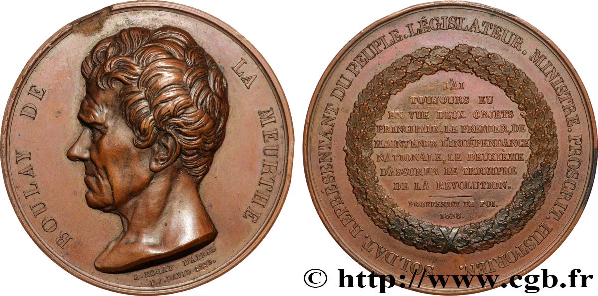 LUIGI FILIPPO I Médaille, Boulay de la Meurthe q.SPL