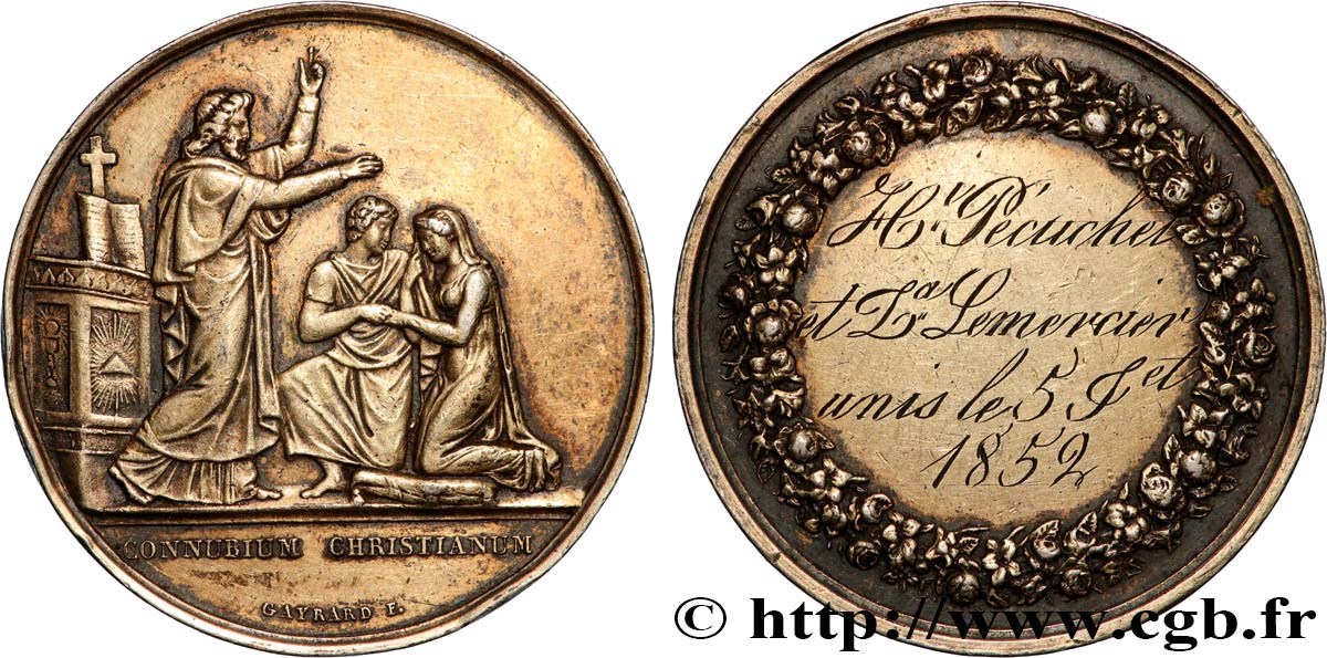 AMOUR ET MARIAGE Médaille de mariage, Connubium Christianum BB