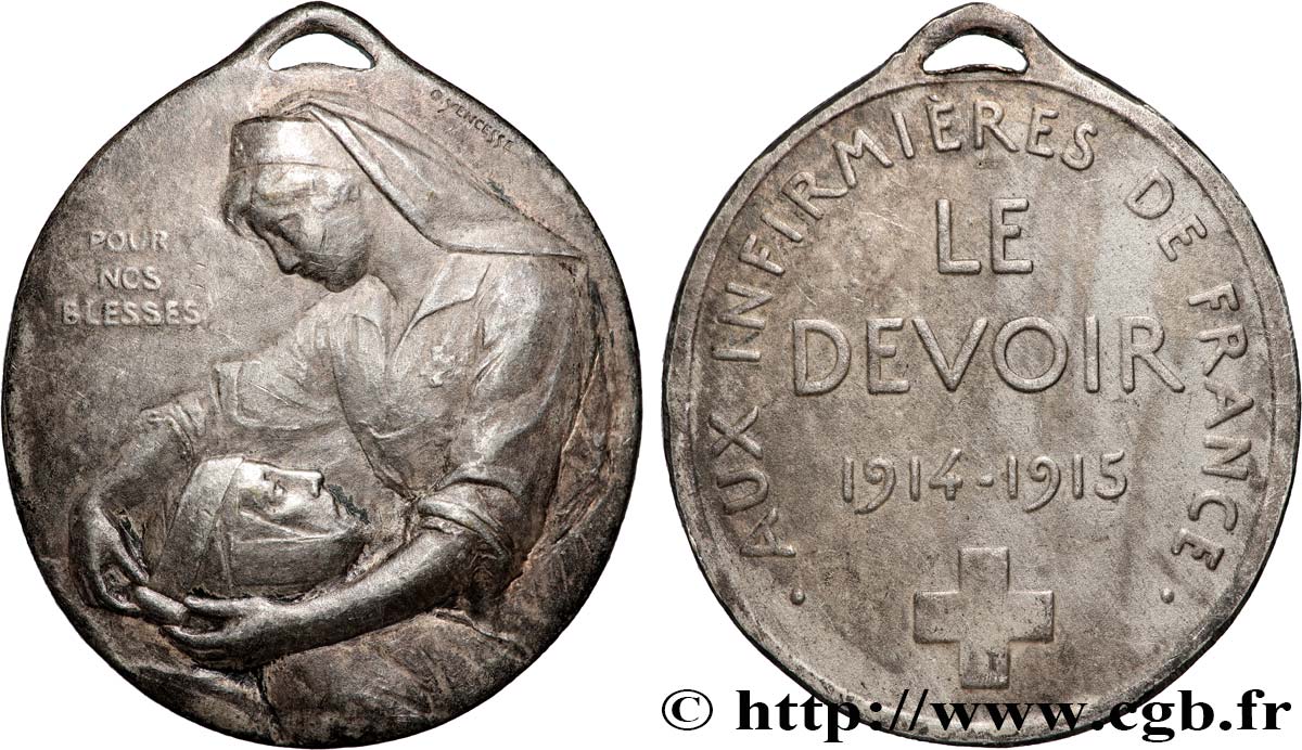 DRITTE FRANZOSISCHE REPUBLIK Médaille, Aux infirmières de France SS