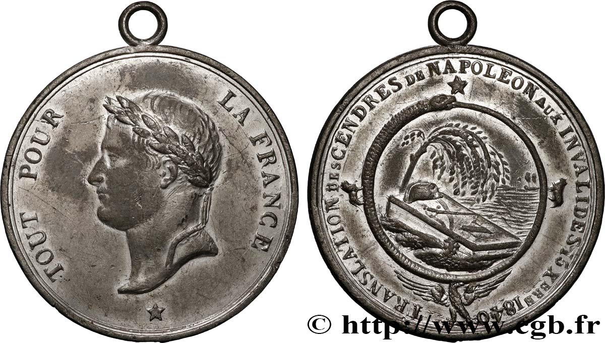 LUIGI FILIPPO I Médaille, Translation des cendres de Napoléon Ier BB