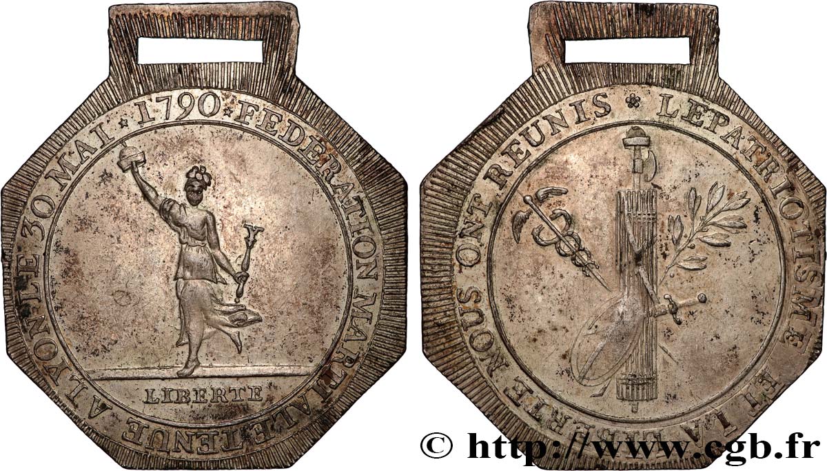 FRENCH CONSTITUTION - NATIONAL ASSEMBLY Médaille patriotique XF