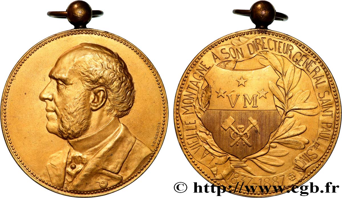 COMPANIES, INDUSTRIES AND MISCELLANEOUS TRADES Médaille, Louis-Alexandre Saint Paul de Sincay, La Vieille Montagne AU